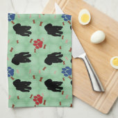 Shadow Poodle Handtuch (Viertel Falte)