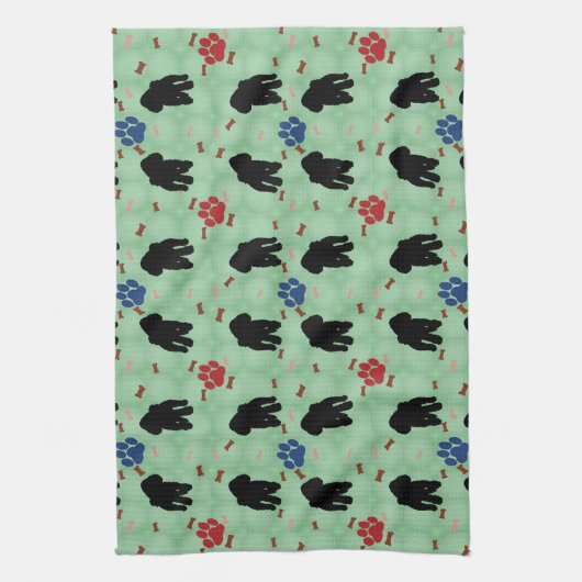 Shadow Poodle Handtuch (Vertikal)