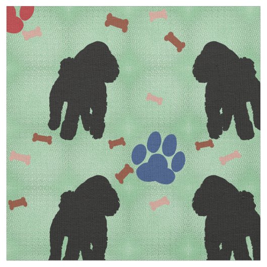 Shadow Poodle Stoff (Nahaufnahme)