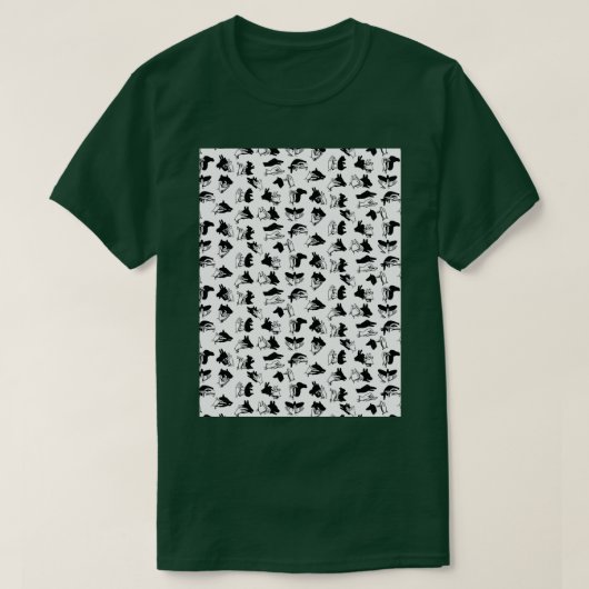 Shadow Puppet Pattern T-Shirt (Design vorne)