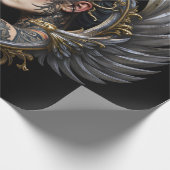 Shadow Queen – Panther Spirit Emblem. Geschenkpapier (Ecke)