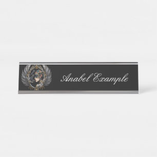 Shadow Queen – Panther Spirit Emblem.  Schreibtischnamensplakette