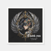Shadow Queen – Panther Spirit Emblem. Serviette (Vorderseite)