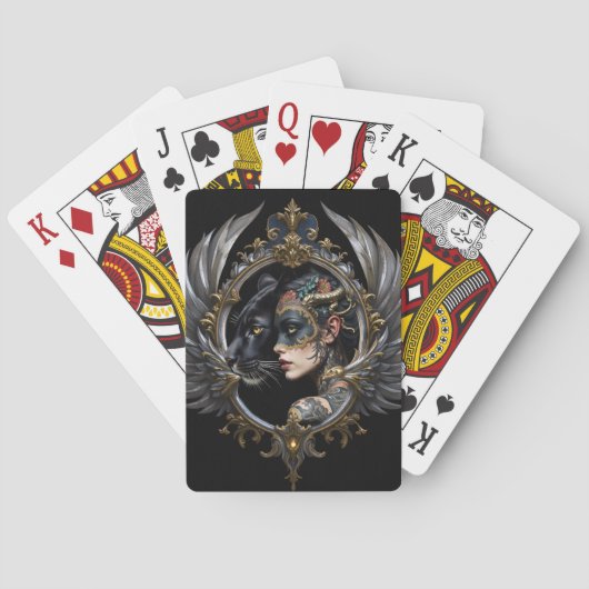 Shadow Queen – Panther Spirit Emblem. Spielkarten (Rückseite)
