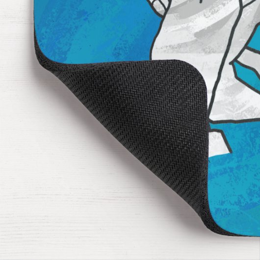 Shadow Rabbit auf blau Mousepad (Ecke)