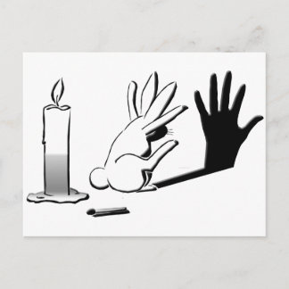 Shadow Rabbit von LightIllusions.com Postkarte