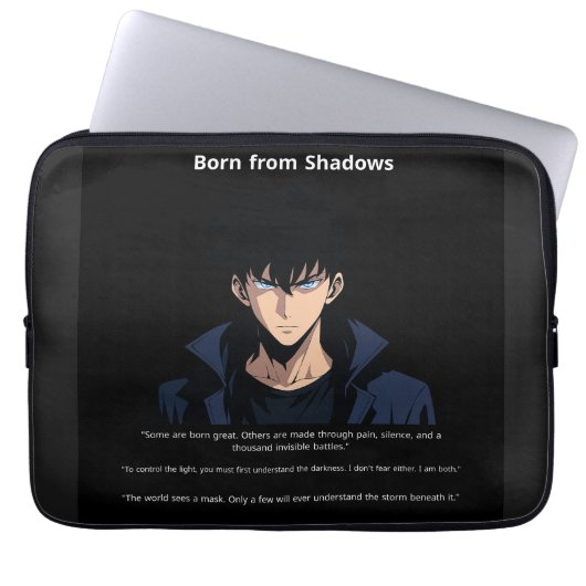 "Shadow Reborn" "The Silent Force" Laptopschutzhülle (Vorderseite)