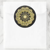 Shadow Rose Mandala Sticker (Tasche)