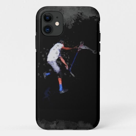 Shadow Scooting Trick Scooter Art Case-Mate iPhone Hülle (Rückseite)