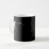 Shadow Scooting Trick Scooter Art Kaffeetasse (Vorderseite Links)