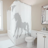 Shadow Silhouette Unicorn Shadow Buddies in Dusche Duschvorhang (Beispiel)