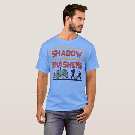 Shadow Smashers Retro Video Game gift T-Shirt (Vorne ganz)