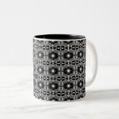Shadow Spiegel Muster Zweifarbige Tasse (VorderseiteRechts)