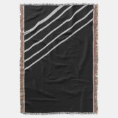 Shadow Srike - Black Throw Blanket Murugi Zuhause Decke (Vorderseite Vertikal)