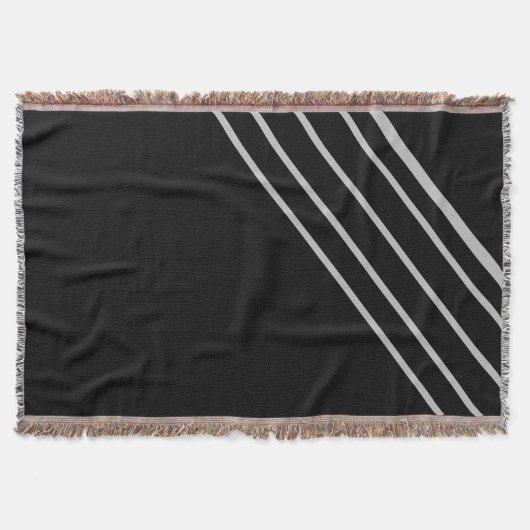 Shadow Srike - Black Throw Blanket Murugi Zuhause Decke (Vorderseite)