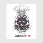 🌑 Shadow Summoner Sticker – Anime-Inspired Vinyl (Blatt)