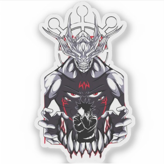 🌑 Shadow Summoner Sticker – Anime-Inspired Vinyl (Vorderseite)