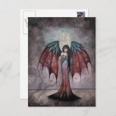 Shadow Trees Gothasy Fantasy Fairy Vampire Art Postkarte (Vorne/Hinten)