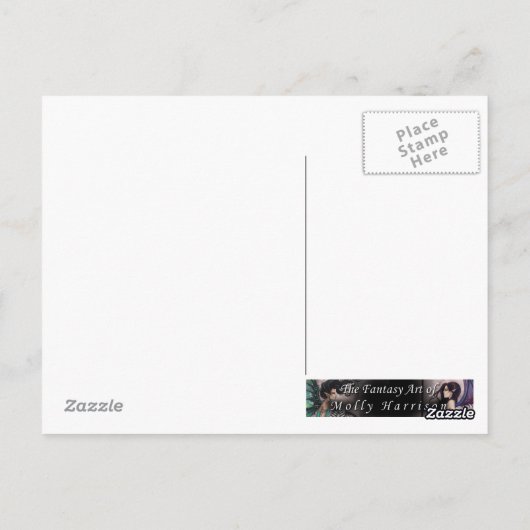 Shadow Trees Gothasy Fantasy Fairy Vampire Art Postkarte (Rückseite)