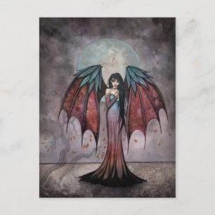 Shadow Trees Gothasy Fantasy Fairy Vampire Art Postkarte