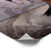 Shadow Trees Gothic Fairy Vampire Art Poster (Ecke)