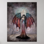 Shadow Trees Gothic Fairy Vampire Art Poster (Vorne)