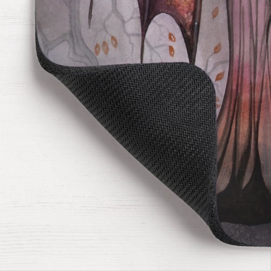Shadow Trees Gothic Vampire Fantasy Fairy Art Mousepad (Ecke)