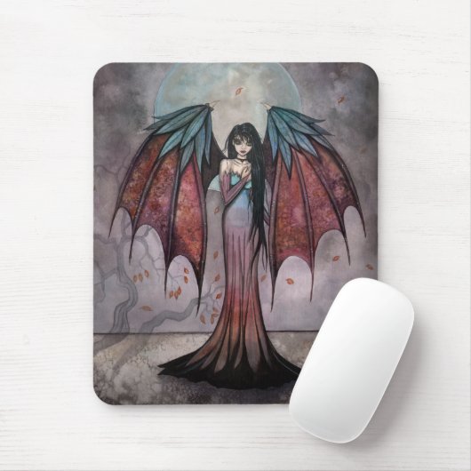 Shadow Trees Gothic Vampire Fantasy Fairy Art Mousepad (Mit Mouse)