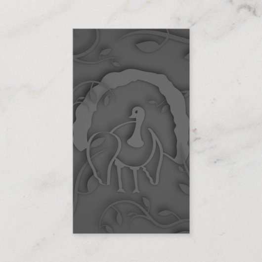 Shadow Turkey Noir Visitenkarte (Vorderseite)