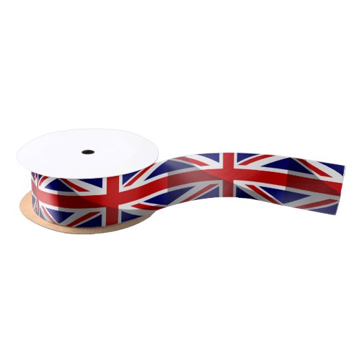 Shadow Union Jack Flag Satinband (Spule)