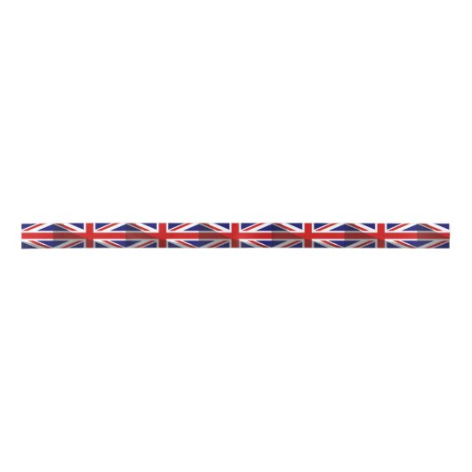 Shadow Union Jack Flag Satinband (Vorderseite)