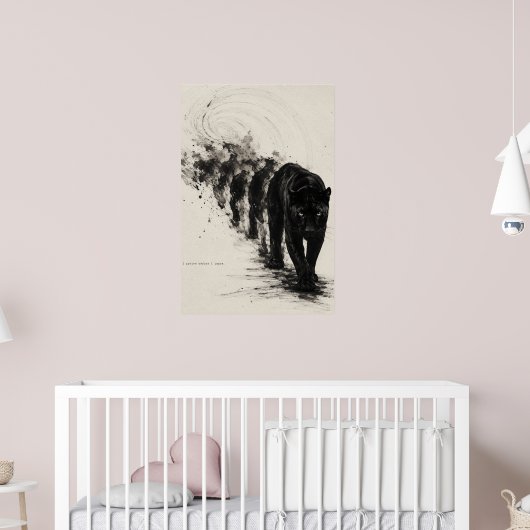 Shadow Walker Black Cat Design Poster (Kinderzimmer 2)