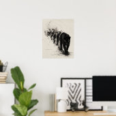 Shadow Walker Black Cat Design Poster (Heimbüro)