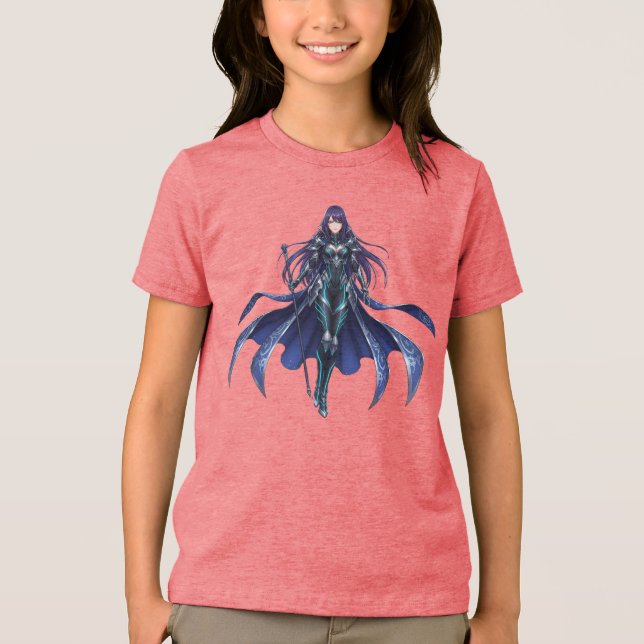 Shadow Warrior Anime Prinzessin Kampf Fantasy Kind Tri-Blend Shirt (Vorderseite)