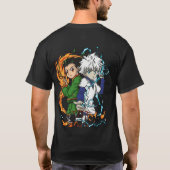 🔥 Shadow Warrior Aura | Purple Flame Anime T-Shirt (Rückseite)