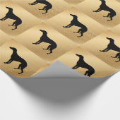 Shadow Whippet Geschenkpapier (Ecke)