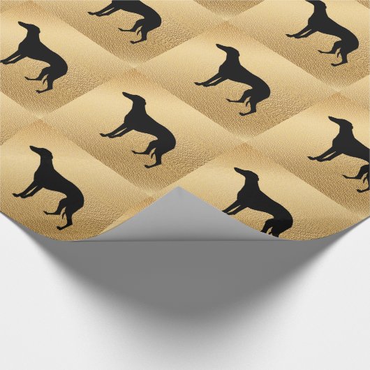 Shadow Whippet Geschenkpapier (Ecke)