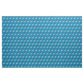 Shadow Wolf auf Blue Stoff (Yard (91,4 cm))