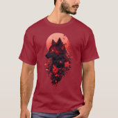 Shadow Wolf episches Design T-Shirt (Vorderseite)