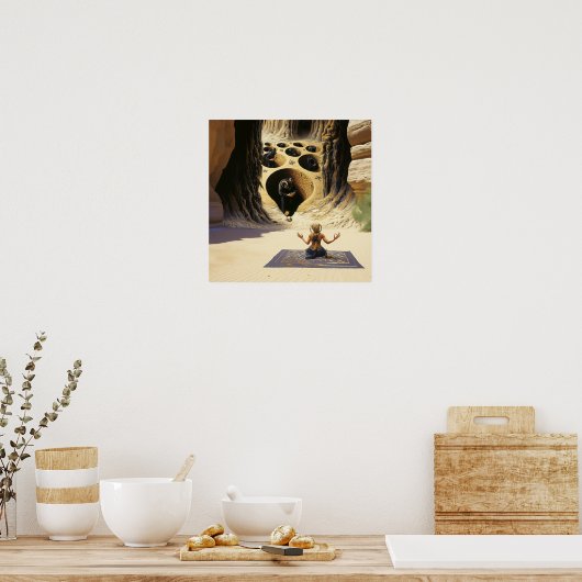 Shadow Work Hexchy Erholung AI Art Matt Value Poster (Küche)