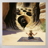 Shadow Work Hexchy Erholung AI Art Matt Value Poster (Vorne)