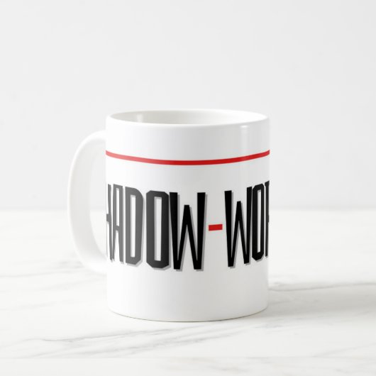 "Shadow Work IT"-Tasse Kaffeetasse (Vorderseite Links)