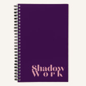 Shadow Work Midnight Lila Journal Notizblock (Vorderseite)