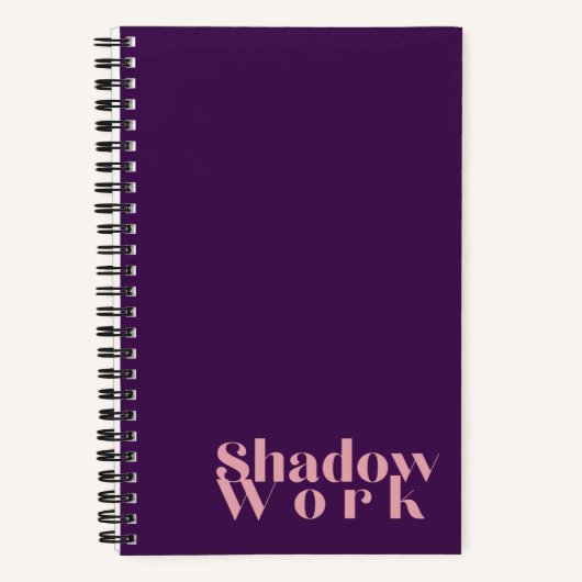 Shadow Work Midnight Lila Journal Notizblock (Vorderseite)