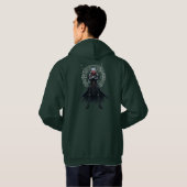 Shadowblade Hoodie – Dunkles Rückendesign Entfesse (Schwarz voll)