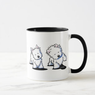 Shadowboxing Westies Tasse