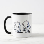 Shadowboxing Westies Tasse (Links)