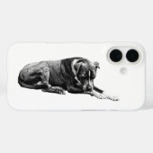 Shadowed Dog Phone Case (Rückseite (Horizontal))