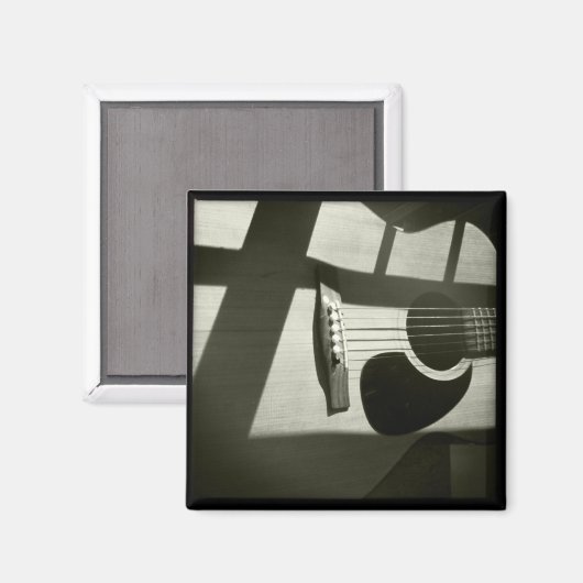 Shadowed Guitar Magnet (Vorderseite/Rückseite)