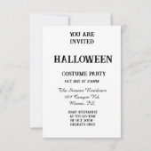 Shadowed Soiree: Schneide dein Leuchtturm-Hallowee Einladung (Rückseite)